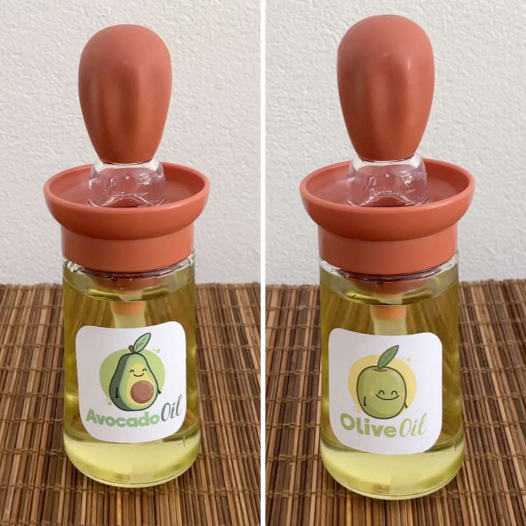 Portion-Controlled Eco Oil Dispenser & Brush